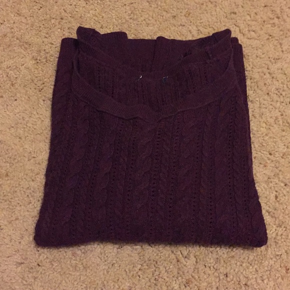 American Eagle Outfitters Tops - AE 3/4 Sleeve Cable Knit Sweater